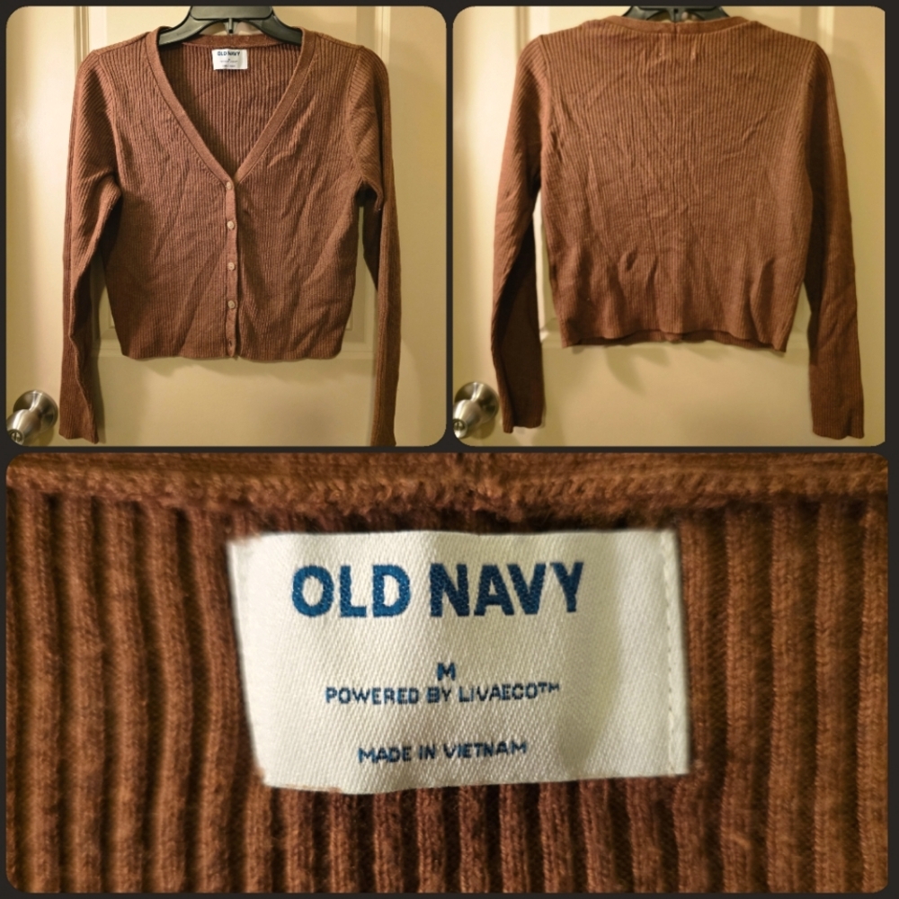 Brown Cardigan Sweater